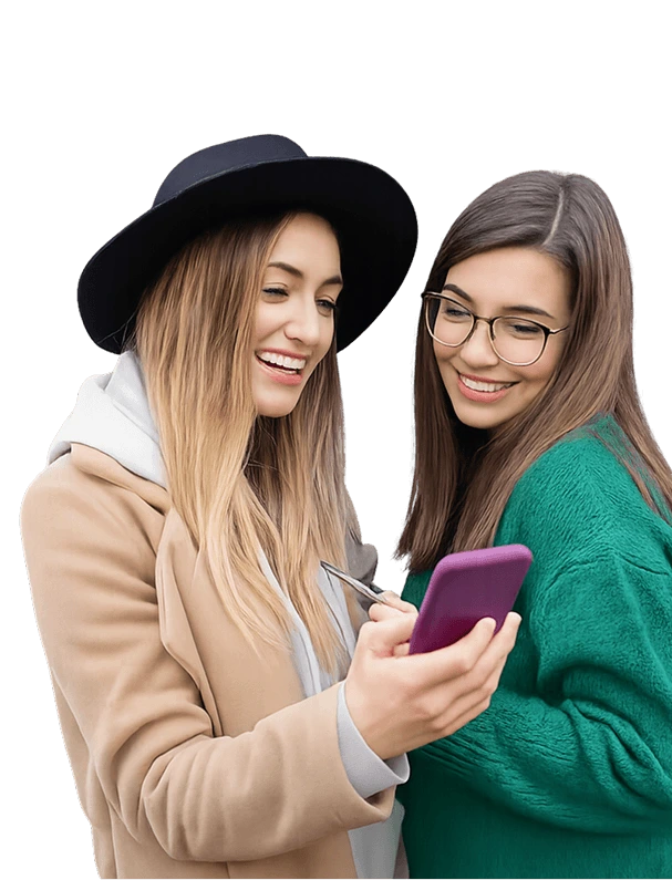 Two friends sharing Tropiphone